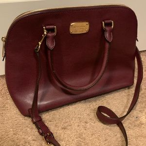 Burgundy Michael Kors purse